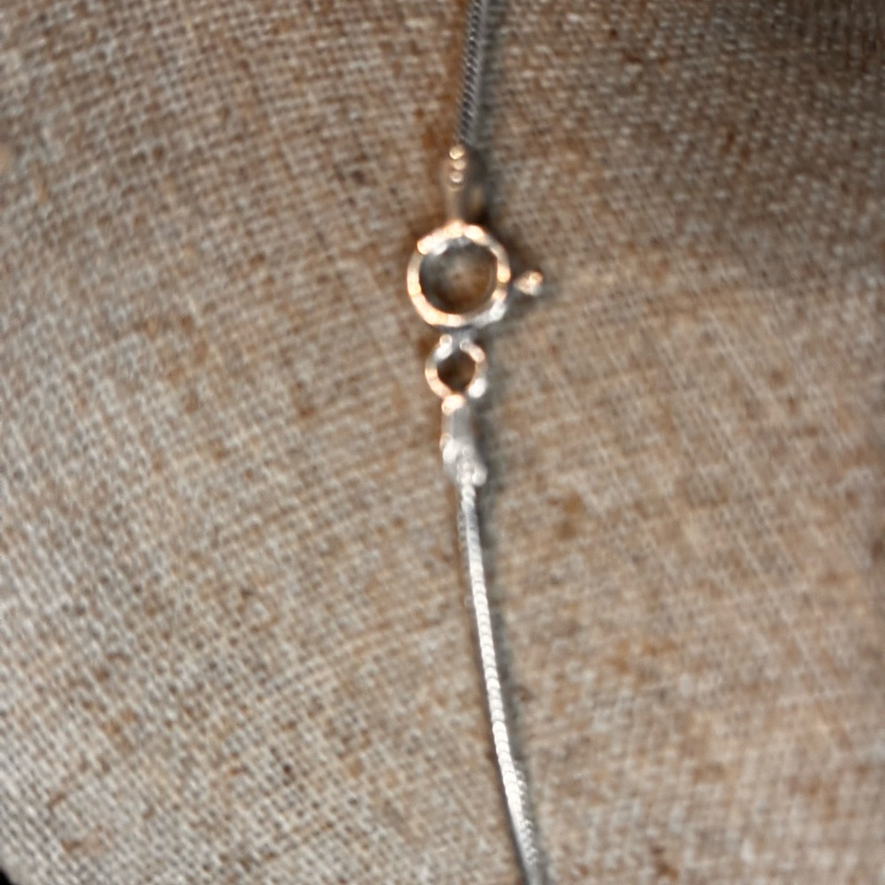 Sleek Sterling Silver Snake Chain Necklace - Picture 8 of 12